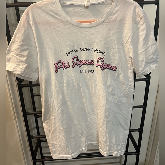 Phi Sigma Sigma White T-Shirt - Picture 1 of 3